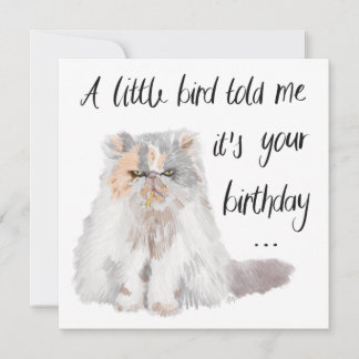 Carte Un petit oiseau m’a dit que c’était ton anniversai