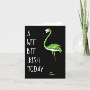 Carte Un petit peu irlandais aujourd'hui Flamingo St Pat