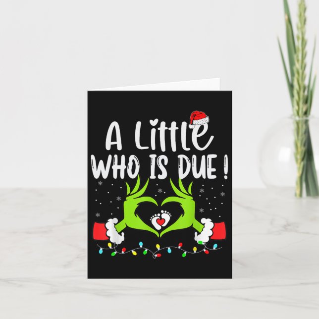 Carte Un Petit Qui A Dû Drôle Grossesse De Noël Anno (Devant)