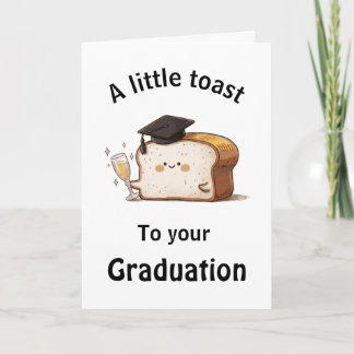 Carte Un Petit Toast à Votre Remise de Diplôme