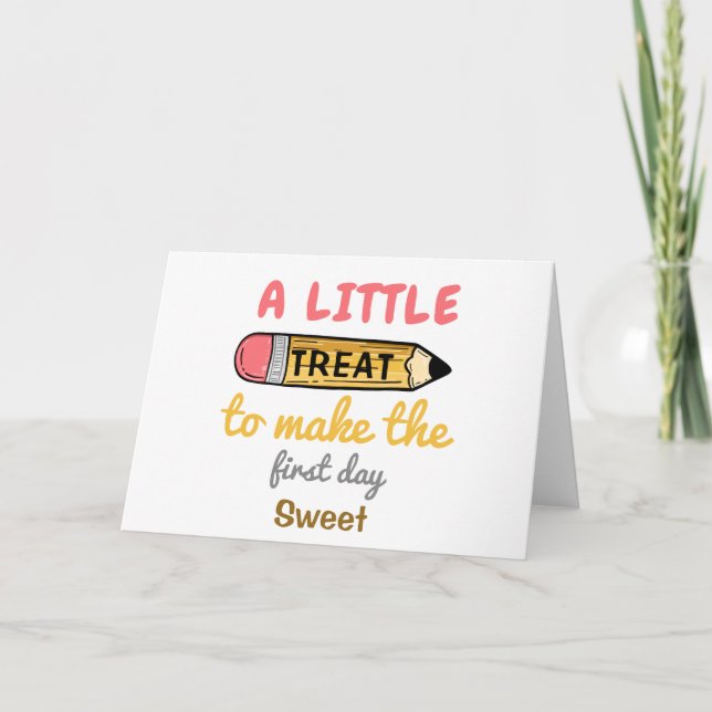 Carte un peu drôle de retour à l'école (Devant)