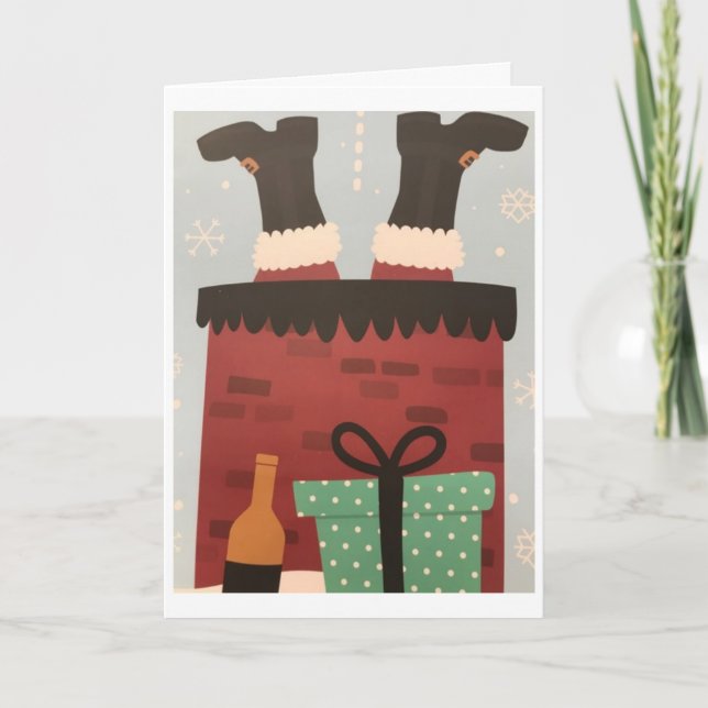 CARTE **UN PEU TROP DE FÊTE DE VACANCES** (Devant)
