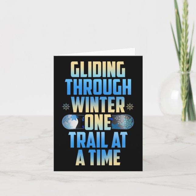 Carte Un Piste À La Fois À L'Hiver (Devant)