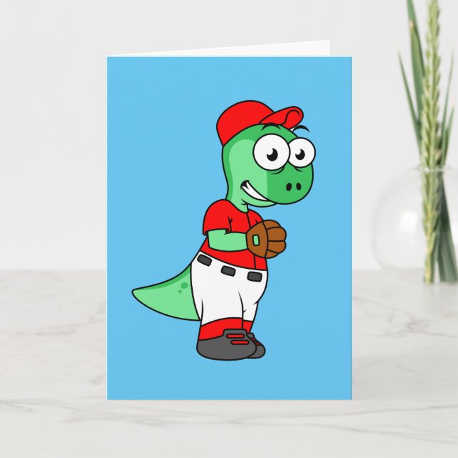 Carte Un Pitcher De Baseball Pachycephalosaurus. (Devant)
