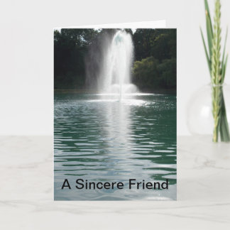 Carte Un Poème D'Ami Sincère