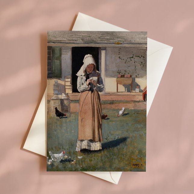 Carte Un poulet malade | Winslow Homer (Créateur téléchargé)