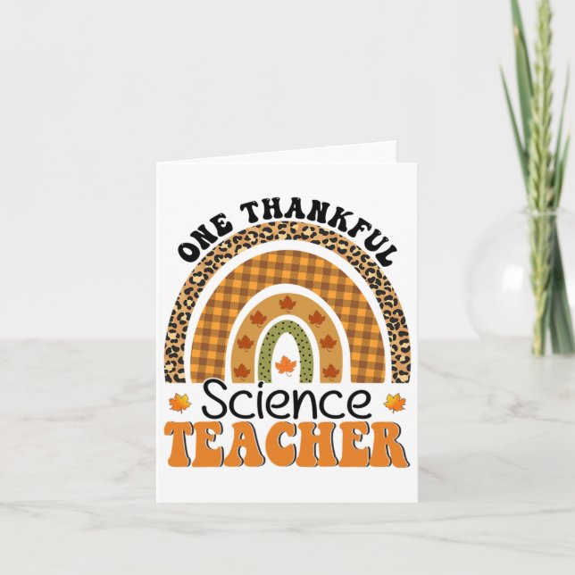 Carte Un professeur de sciences remerciant Super Thanksg (Devant)