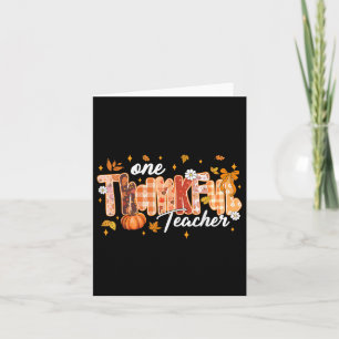 Carte Un Professeur Remercié Thanksgiving Citrouille Aut