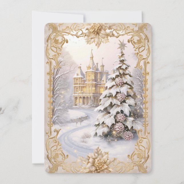 Carte Un réveillon de Noël au château (Devant)