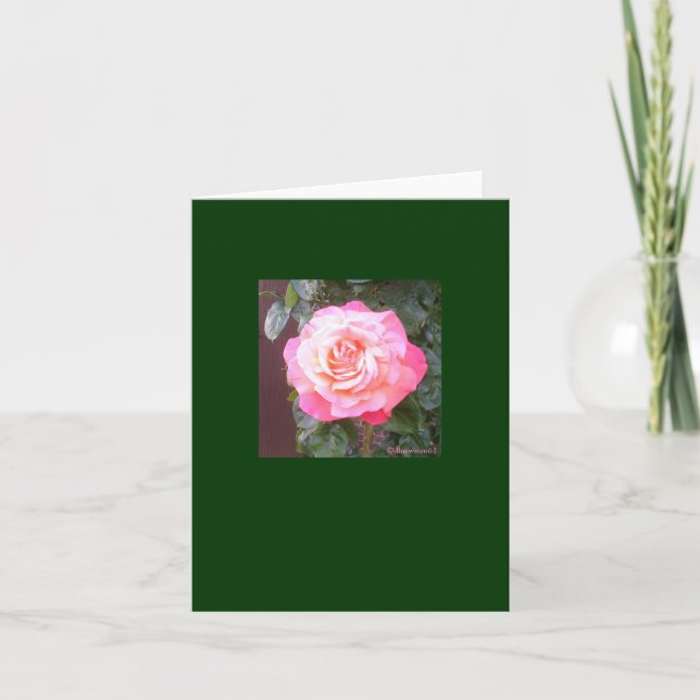 Carte Un Rose personnel (Devant)