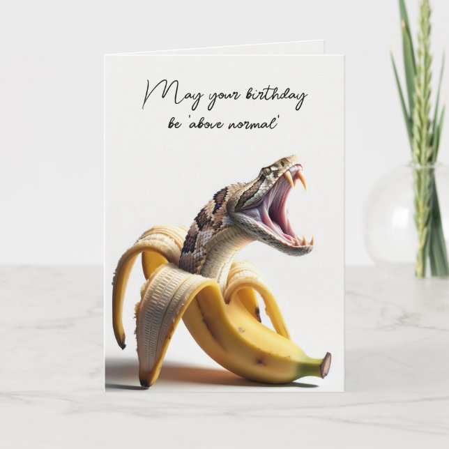 Carte Un serpent se morpher d'une banane (Devant)