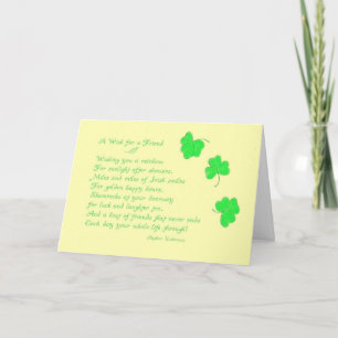 Carte Un souhait pour un Ami-St. Le jour de Patrick