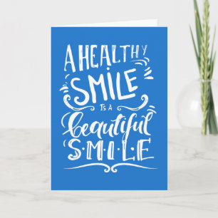 Carte Un Sourire Sain Est Un Beau Sourire
