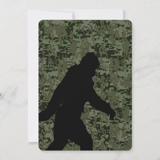 Carte Un squatchin pour le camouflage numérique d'Olive (Devant)