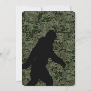 Carte Un squatchin pour le camouflage numérique d'Olive