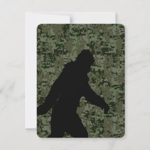Carte Un squatchin pour le camouflage numérique d'Olive