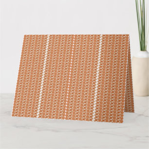 Carte Un tapis orange avec un motif texturé se trouve à
