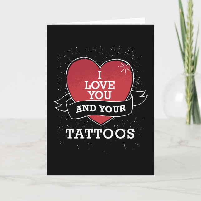 Carte Un tatouage pour la Saint-Valentin (Devant)