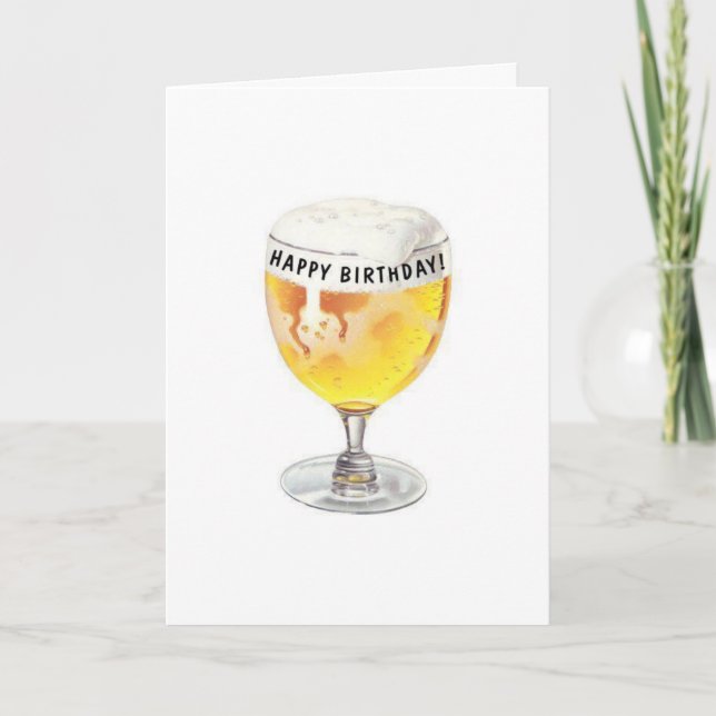 CARTE ***UN TOAST À VOUS*** POUR VOTRE "ANNIVERSAIRE" (Devant)