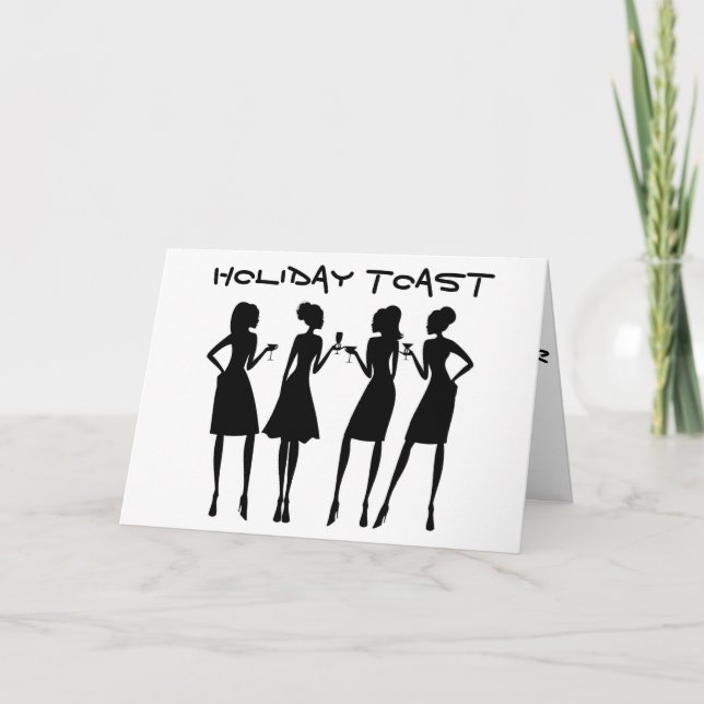 CARTE **UN TOAST POUR LES VACANCES** (Devant)