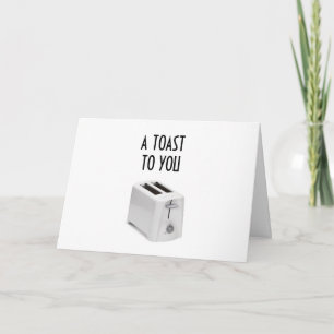 CARTE UN TOAST POUR VOUS "40ÈME" ANNIVERSAIRE