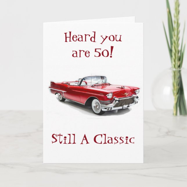 CARTE ****UN TOUR CLASSIQUE 50**** JEUX ANNIVERSAIRE (Devant)