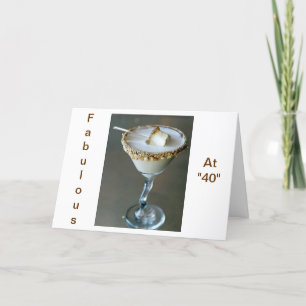 CARTE UN TRAIT À "40" PARCE QUE VOUS ÊTES "SUCRÉ"