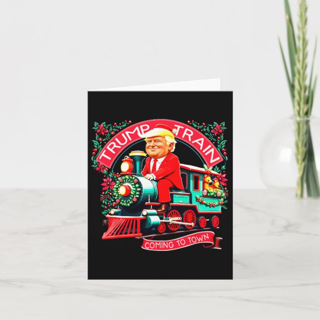 Carte Un Trump En Train D'Atteindre La Ville Trump 2024  (Devant)