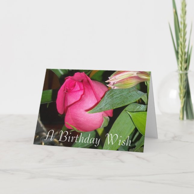 Carte Un voeu d'anniversaire (Devant)