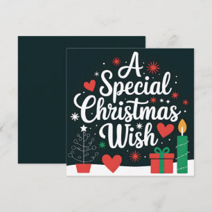 Carte Un voeu spécial Noël