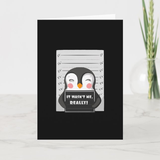 Carte Un voleur de pingouins arrêté (Devant)