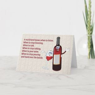 CARTE "UN VRAI AMI SAIT QUAND ÉCOUTER"