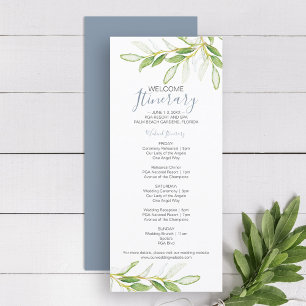 Carte Un week-end Mariage verdoyant pour les clients