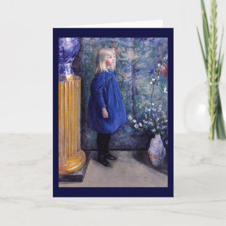 Carte Una dans la robe bleue