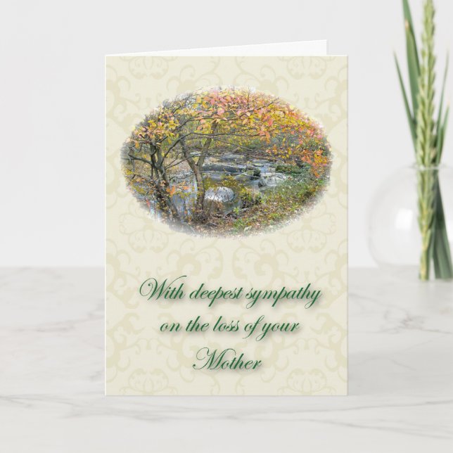 Carte Unami Creek Sympathy Loss of Mother (Devant)