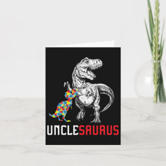 Carte Unclesaurus Sensibilisation sur l'autisme Oncle Sa