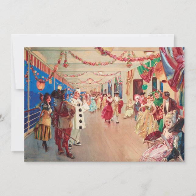 Carte Une balle masquée sur un navire | Victor Gabriel G (Devant)