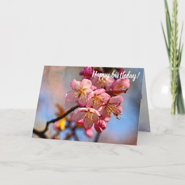 Carte Une Bande De Cerisiers De Sakura Sucrés Fleurit Au (Devant)