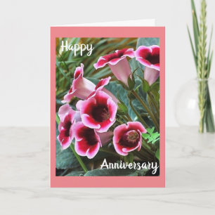 CARTE UNE "BELLE FLEURS" POUR "NOTRE ANNIVERSAIRE"
