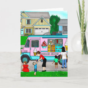 Carte Une chaude journée d'été Une illustration fantas