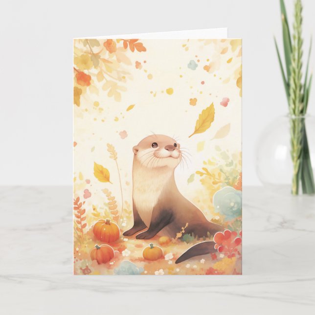 Carte Une chute fantastique avec Otter et Citrouille (Devant)