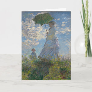 Carte Une femme Claude Monet avec un parasol (La promena