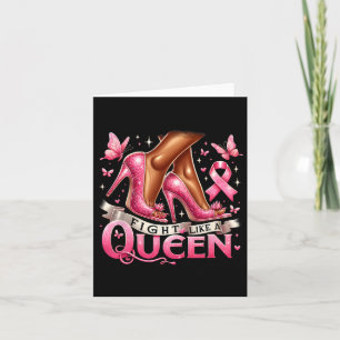 Carte Une Femme De La Reine Noire Se Battre Comme Un Can