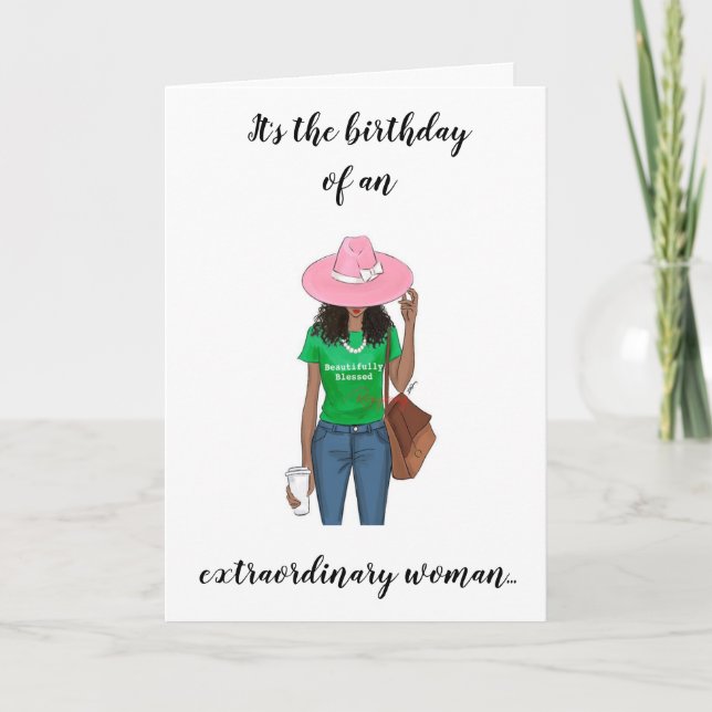 Carte Une femme extraordinaire (Devant)