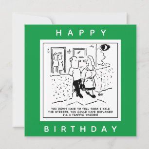 Carte Une femme marche dans les rues en tant que dessin 