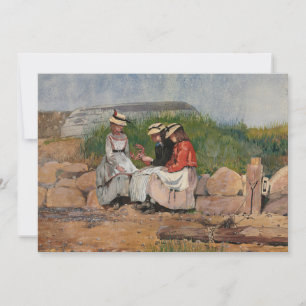 Carte Une fille de pêcheur Winslow Homer