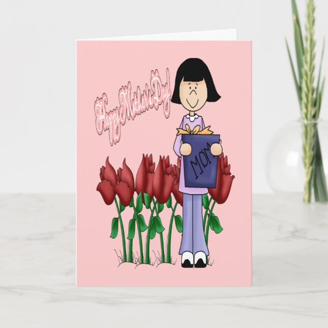 Carte Une Fille Veut Pour Maman (Devant)