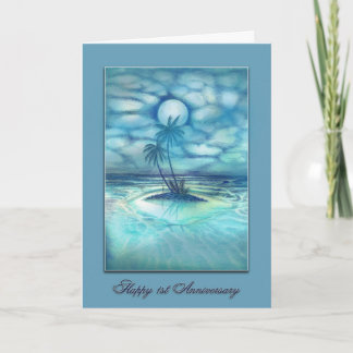 Carte Une fois dans un ęr anniversaire "de lune bleue",