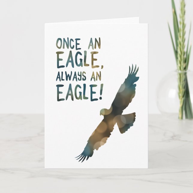 Carte une fois un aigle toujours un aigle (Devant)