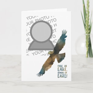 Carte une fois un aigle toujours une photo d'aigle